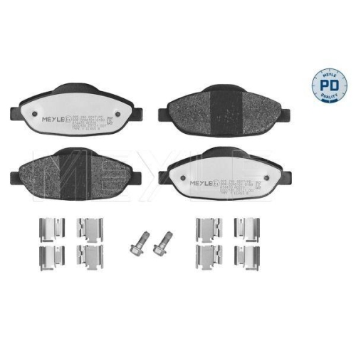 MEYLE Bremsbelagsatz, Scheibenbremse MEYLE-PD: Advanced performance and design. 025 246 6017/PD