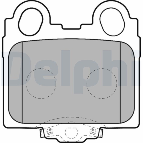 DELPHI Bremsbelagsatz, Scheibenbremse LP1510