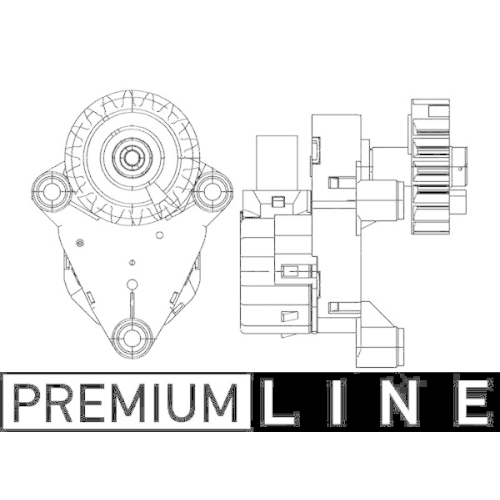 MAHLE Stellelement, Mischklappe BEHR *** PREMIUM LINE *** AA 54 000P