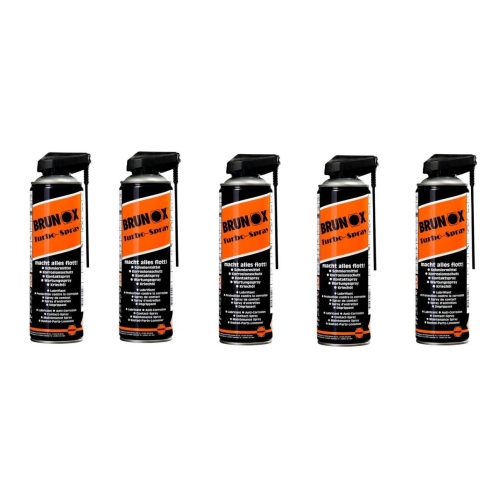 5x Brunox Turbo Spray Multifunktions&ouml;l Schmiermittel Pflege Kriech&ouml;l 500ml