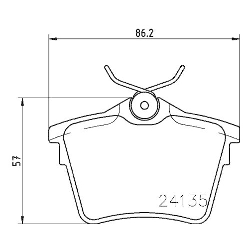 DON Bremsbelagsatz, Scheibenbremse PCP1284