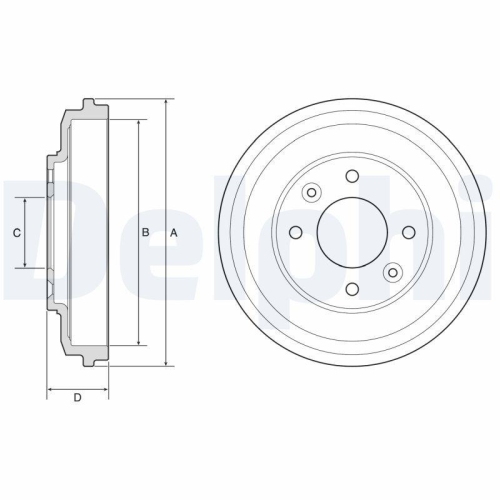 DELPHI Bremstrommel BF598