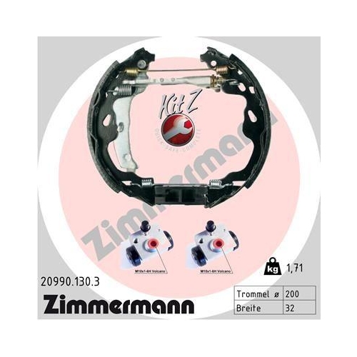 ZIMMERMANN Bremsbackensatz KIT Z 20990.130.3
