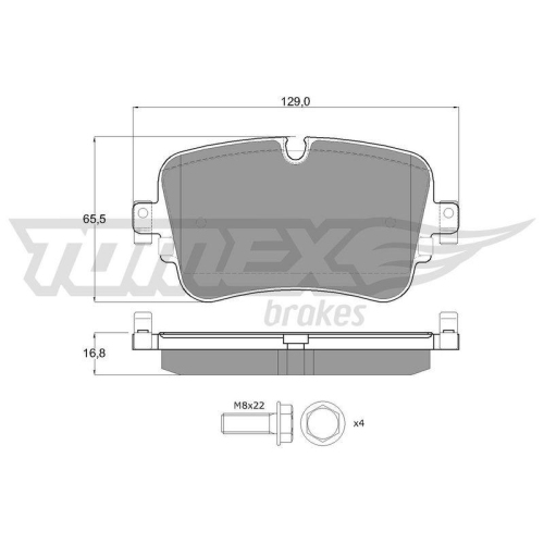 TOMEX Brakes Bremsbelagsatz, Scheibenbremse TX 18-24