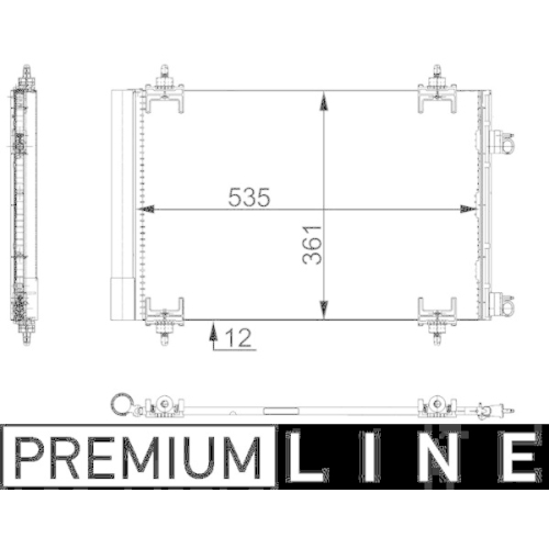 MAHLE Kondensator, Klimaanlage BEHR *** PREMIUM LINE *** AC 668 000P