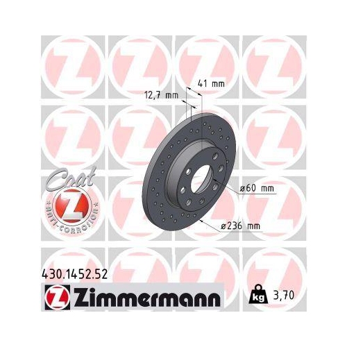 ZIMMERMANN Bremsscheibe SPORT Z 430.1452.52