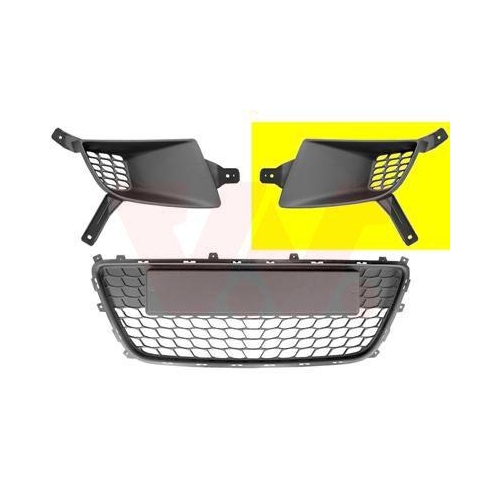 VAN WEZEL L&uuml;ftungsgitter, Sto&szlig;f&auml;nger 8207591