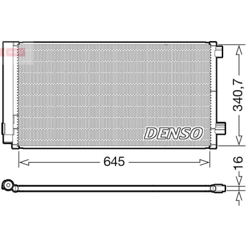 DENSO Kondensator, Klimaanlage DCN06020