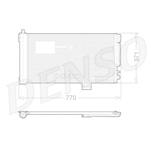 DENSO Kondensator, Klimaanlage DCN17015