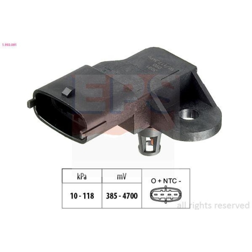 EPS Drucksensor, Bremskraftverst&auml;rker Made in Italy - OE Equivalent 1.993.091