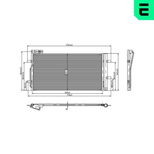 ERA Kondensator, Klimaanlage 667488