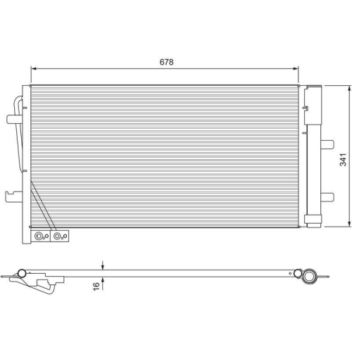VALEO Kondensator, Klimaanlage 814169