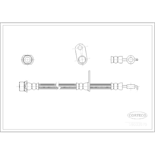 CORTECO Bremsschlauch 19033579