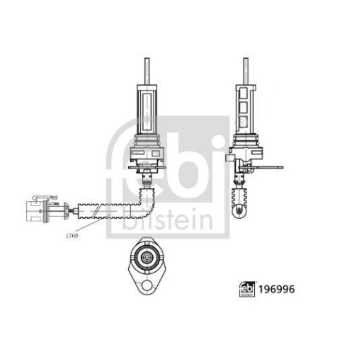 FEBI BILSTEIN Warnkontakt, Bremsbelagverschlei&szlig;