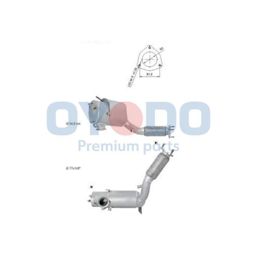 Oyodo Ru&szlig;-/Partikelfilter, Abgasanlage 20N0146-OYO