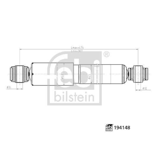 FEBI BILSTEIN Sto&szlig;d&auml;mpfer 194148
