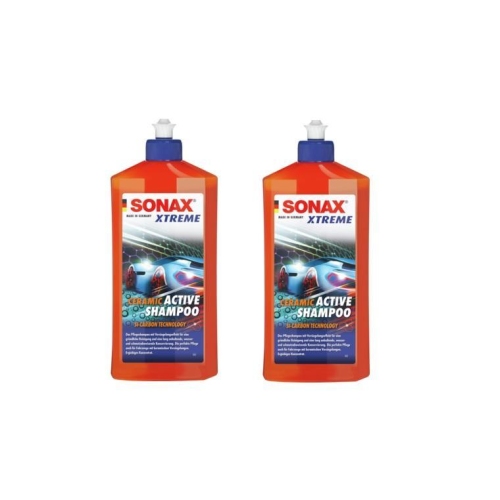 2x SONAX XTREME Ceramic Active Auto-Shampoo 500 ml 02592000