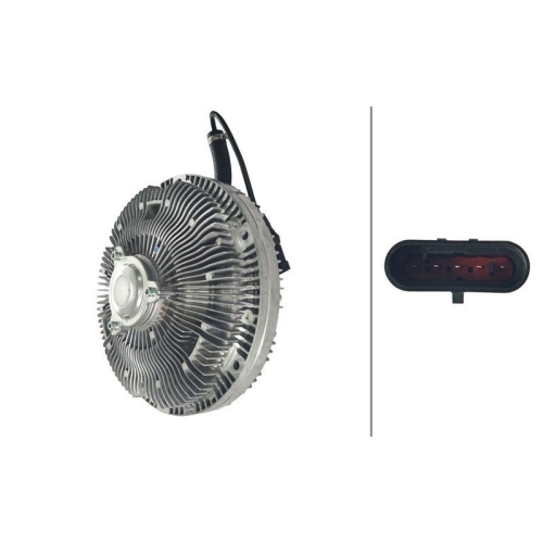 HELLA Kupplung, K&uuml;hlerl&uuml;fter 8MV 366 440-101