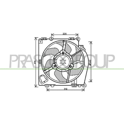 PRASCO L&uuml;fter, Motork&uuml;hlung PrascoSelection DS011F001