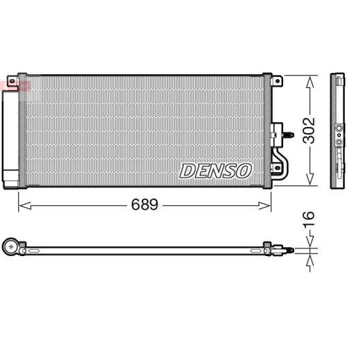 DENSO Kondensator, Klimaanlage DCN20048