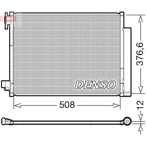 DENSO Kondensator, Klimaanlage DCN23052