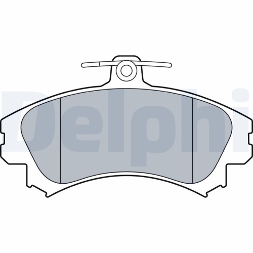DELPHI Bremsbelagsatz, Scheibenbremse LP3533