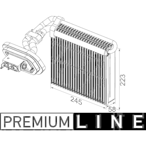 MAHLE Verdampfer, Klimaanlage BEHR *** PREMIUM LINE *** AE 100 000P