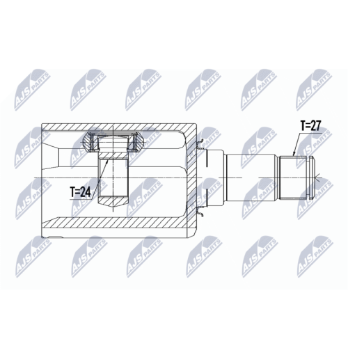 NTY Gelenksatz, Antriebswelle NPW-ME-089