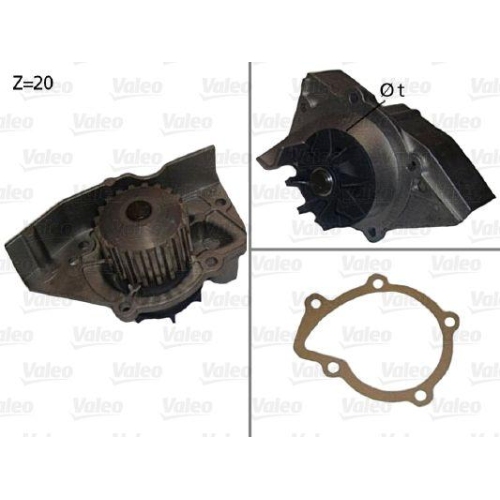 VALEO Wasserpumpe, Motork&uuml;hlung 506530