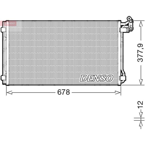 DENSO Kondensator, Klimaanlage DCN32068