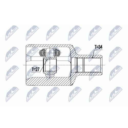 NTY Gelenksatz, Antriebswelle NPW-ME-093