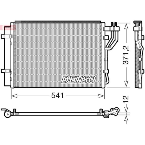 DENSO Kondensator, Klimaanlage DCN43010