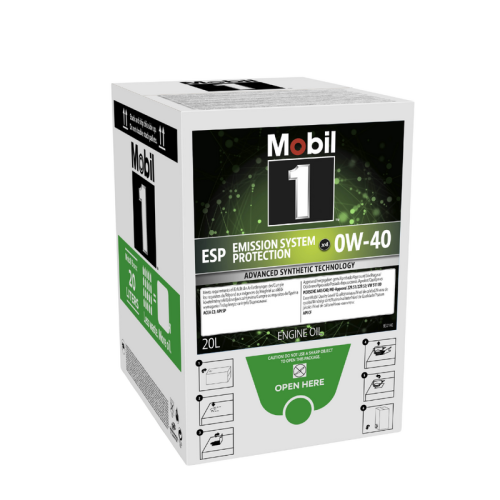 Motor&ouml;l Motoren&ouml;l MOBIL 1 ESP X4 0W-40 BAG in BOX 20 Liter Beutel 157816