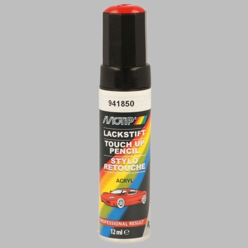 Lackstift Autolackreparatur Autofarbe Kompakt 941850 rot gl&auml;nzend 12 ml MOTIP