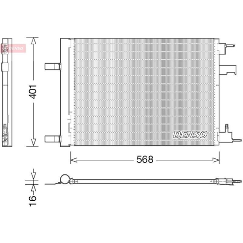 DENSO Kondensator, Klimaanlage DCN20008