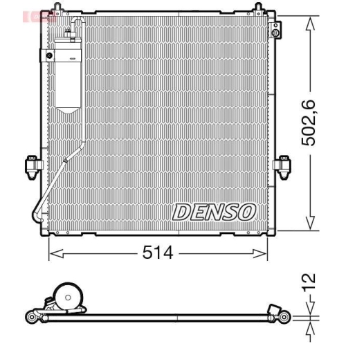 DENSO Kondensator, Klimaanlage DCN45010