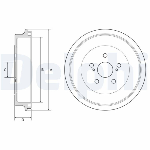 DELPHI Bremstrommel BF610
