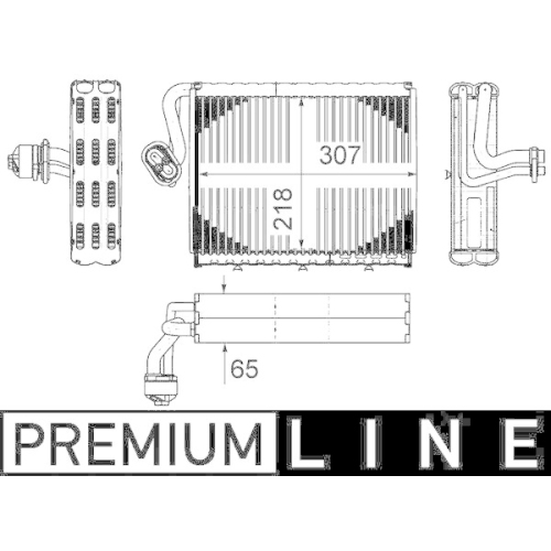 MAHLE Verdampfer, Klimaanlage BEHR *** PREMIUM LINE *** AE 108 000P