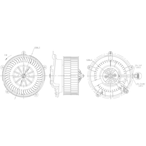 MAHLE Innenraumgebläse BEHR AB 17 000S