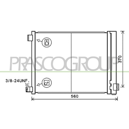 PRASCO Kondensator, Klimaanlage PrascoSelection DS014C001
