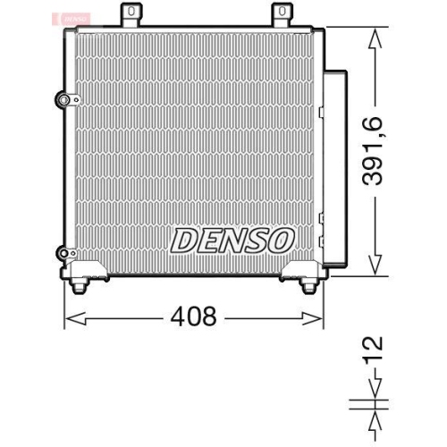 DENSO Kondensator, Klimaanlage DCN45012