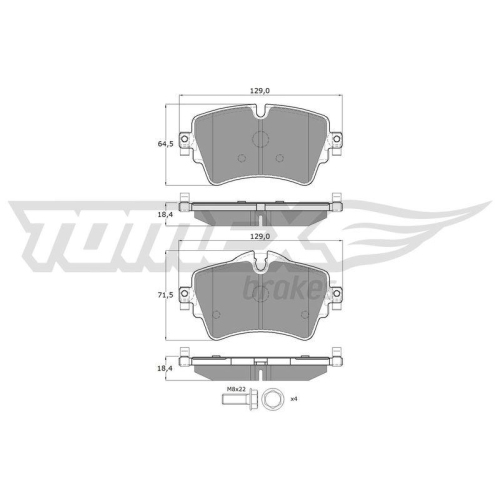 TOMEX Brakes Bremsbelagsatz, Scheibenbremse TX 17-82