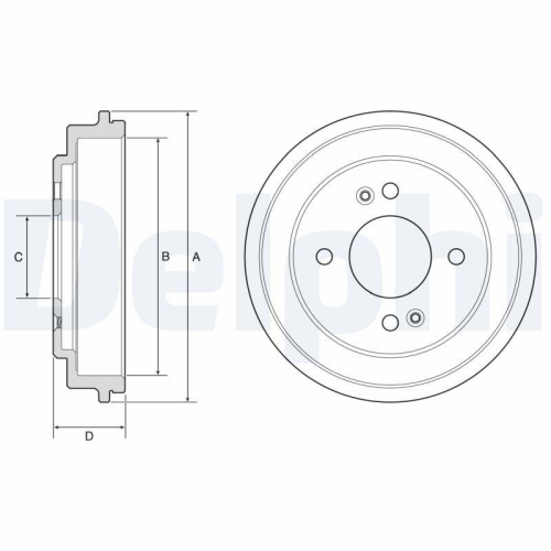 DELPHI Bremstrommel BF612