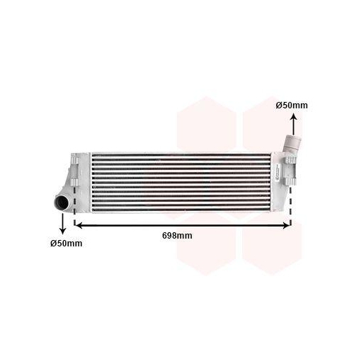VAN WEZEL Ladeluftk&uuml;hler 43004316