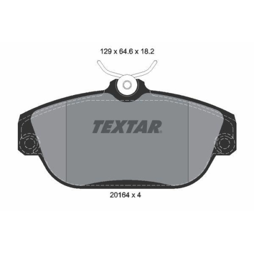 TEXTAR Bremsbelagsatz, Scheibenbremse Q+ 2016402