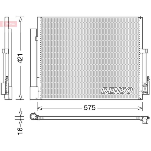 DENSO Kondensator, Klimaanlage DCN20036