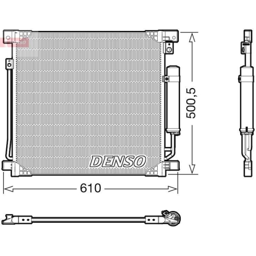 DENSO Kondensator, Klimaanlage DCN45013