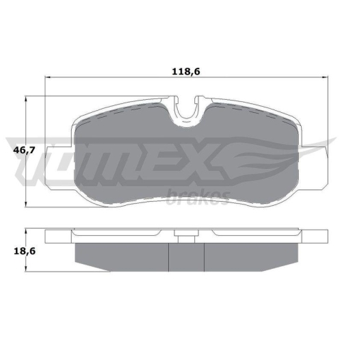 TOMEX Brakes Bremsbelagsatz, Scheibenbremse TX 17-81