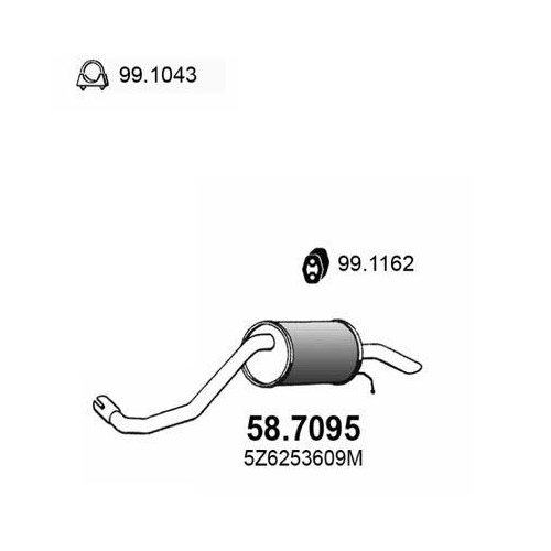 ASSO Endschalldämpfer 58.7095