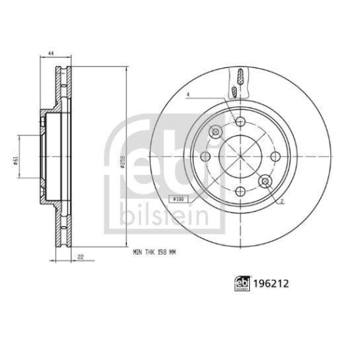 FEBI BILSTEIN Bremsscheibe